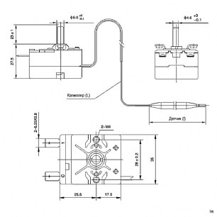 TR-157 термостаты регулируемые RUICHI даташит схема