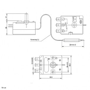 TR-128 термостаты регулируемые RUICHI даташит схема