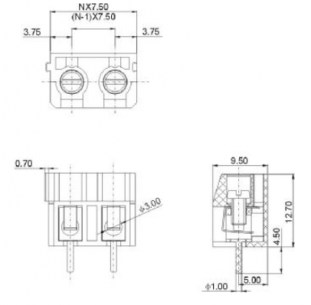 DG360-7.5-02P-12-00A(H) клеммники degson DEGSON даташит схема