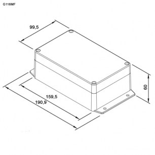 G116MF (160х100х60) корпус для рэа GAINTA даташит схема