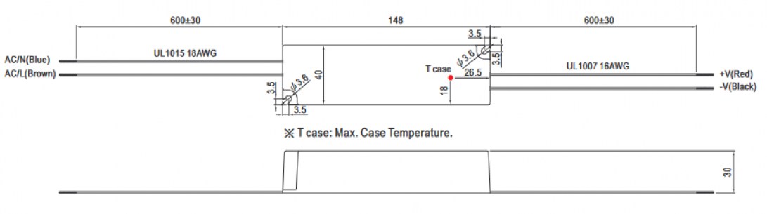 LPC-35-700 драйверы для светодиодов MEAN WELL даташит схема