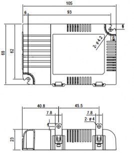 LCM-25DA драйверы для светодиодов MEAN WELL даташит схема