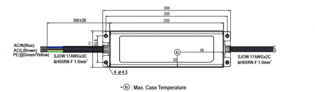 ELG-200-C1750A-3Y драйверы для светодиодов MEAN WELL даташит схема