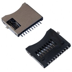 microSD SMD 8pin держатели sim и карт памяти