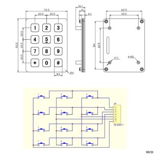 RB720 клавиатура RUICHI даташит схема