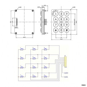 RB803 клавиатура RUICHI даташит схема