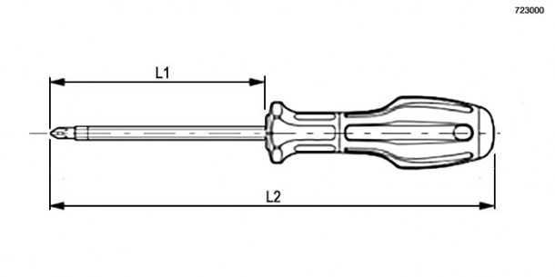 723016 Отвертка PZ1x150мм Дело Техники даташит схема