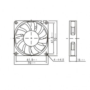 RQD 7015MS 12VDC вентилятор TIDAR даташит схема