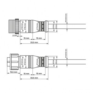 BLHK16-6PW разъем герметичный RUICHI даташит схема