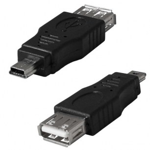 USB2.0 A(f)-mini USB B(m) разъем