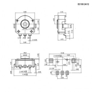 EC100 24/12 энкодер RUICHI даташит схема