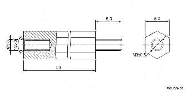 PCHSN-50 стойка для платы RUICHI даташит схема