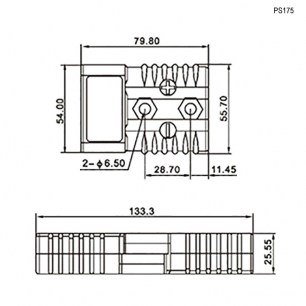 PS175 силовые разъемы RUICHI даташит схема