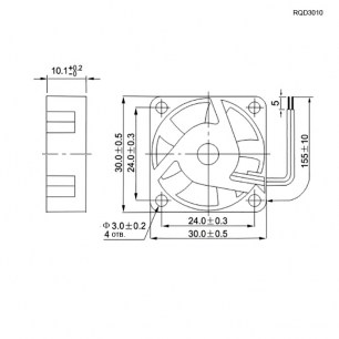 RQD 3010MS 12VDC вентилятор TIDAR даташит схема