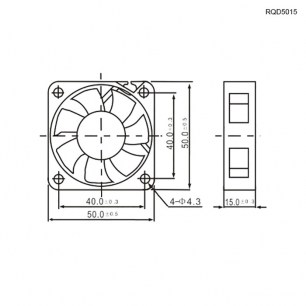 RQD 5015MS 5VDC вентилятор TIDAR даташит схема