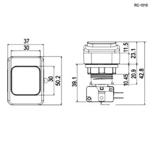 RC-1010-R gmsi кнопка RUICHI даташит схема