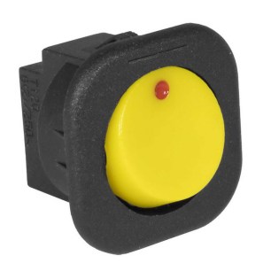 RS-101-7C on-off желтый переключатель клавишный серии rs фото 2 схема