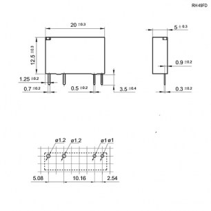 RH49FD/005-1H11T реле электромагнитное RUICHI даташит схема