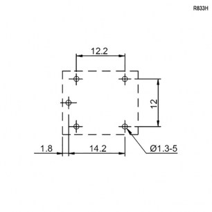 R833H-1C-24VDC-C реле электромагнитное RUICHI даташит схема