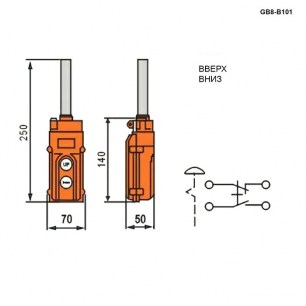 GB8-B101 кнопочный пост RUICHI даташит схема