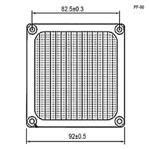 PF-90 решетки для вентиляторов RUICHI даташит схема