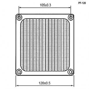 PF-120 решетки для вентиляторов RUICHI даташит схема