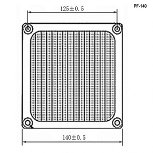 PF-140 решетка вентилятора RUICHI даташит схема