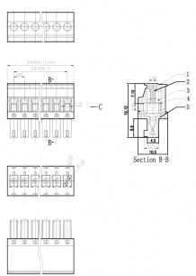 15EDGKA-3.81-03P-14-100A(H) клеммники degson DEGSON даташит схема