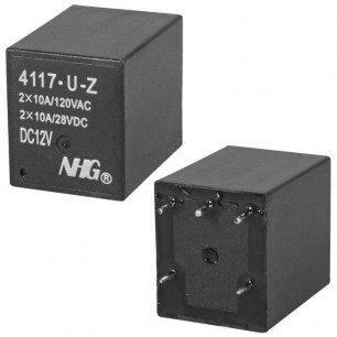 4117-U-Z-10A-12VDC-1.0 реле электромагнитное