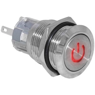 LAS1-AGQ-11DT/R/N on-(on) антивандальная кнопка фото 2 схема