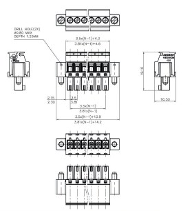 15EDGKAM-3.81-04P-14-100A(H) клеммники degson DEGSON даташит схема