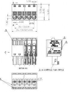 15EDGKD-3.81-03P-14-00A(H) клеммники degson DEGSON даташит схема