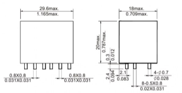 4117-2-2W-Z-10A-5VDC-1.0 реле электромагнитное FORWARD даташит схема