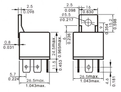 NVF4-2-C-Z-40/30-A1-DC24V-1.6 реле электромагнитное FORWARD даташит схема