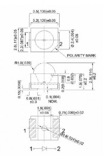 FYLS-3528UAC светодиоды smd FORYARD даташит схема