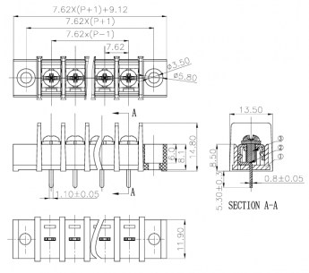 DG25C-A-04P-13-00Z(H) клеммники degson DEGSON даташит схема