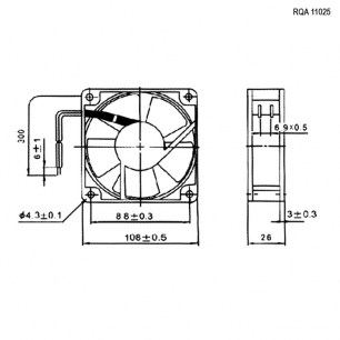 RQA 11025HSL 110VAC вентилятор ас TIDAR даташит схема