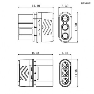 MR30-MR разъемы для rc моделей RUICHI даташит схема