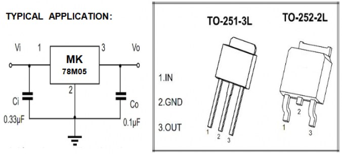 78M05 (MK) микросхема питания MK даташит схема