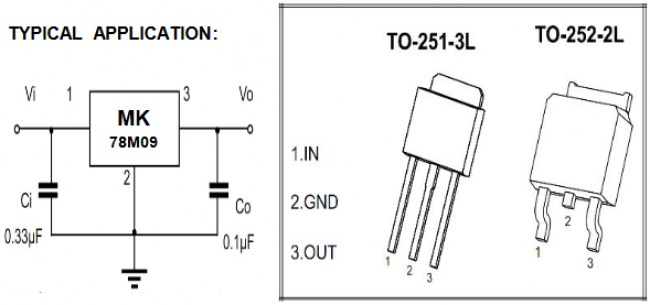 78M09 микросхема питания MK даташит схема