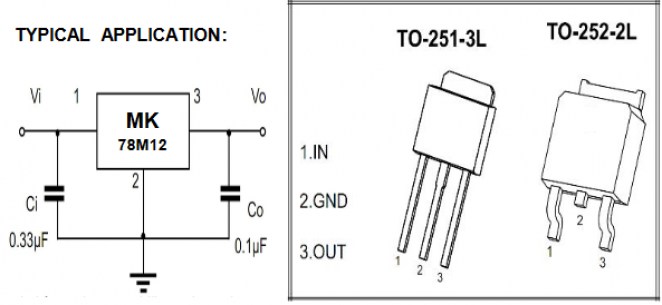 78M12 микросхема питания MK даташит схема