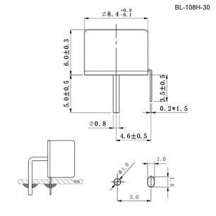 BL-108H-30 датчики наклона RUICHI схема фото