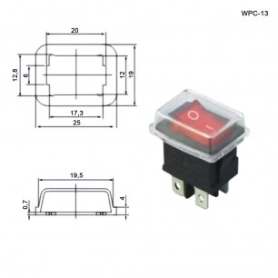 WPC-13 (12X16mm) клавишный переключатель RUICHI даташит схема