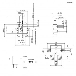 DS-018R микропереключатель RUICHI даташит схема