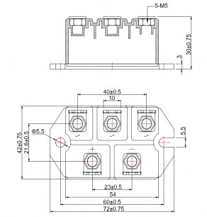 JSD100/16 диодный мост JieJie даташит схема