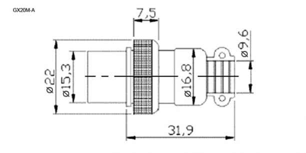 GX20M-4A разъем SZC даташит схема