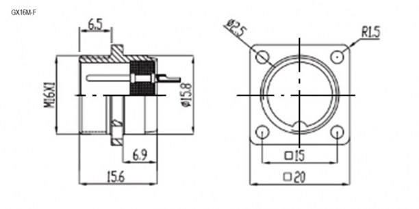 GX16M-7F разъем SZC даташит схема