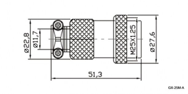 GX25M-4A разъем SZC даташит схема