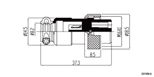 GX16M-7A разъем SZC даташит схема