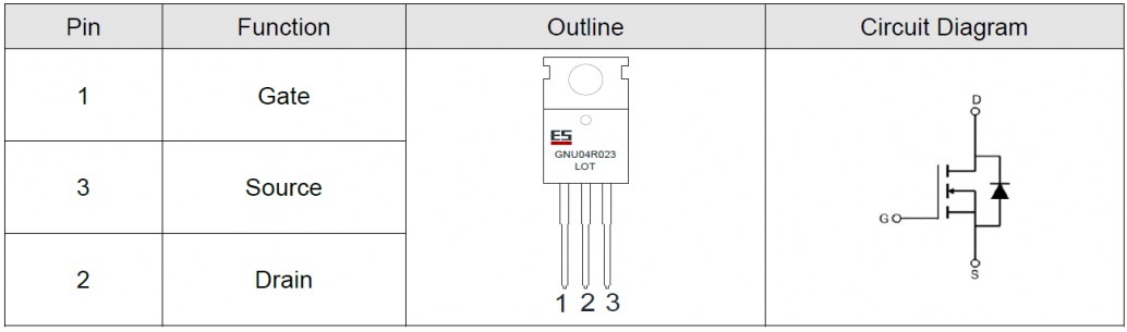 ESGNU04R02 транзистор Elecsuper даташит схема